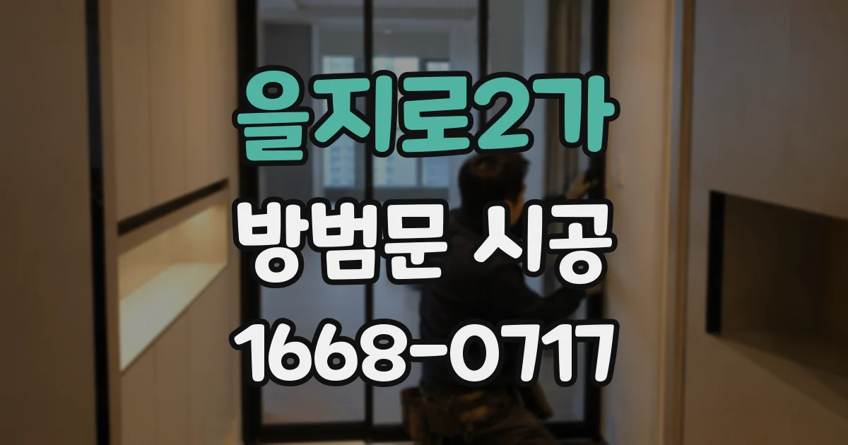 을지로2가 방범문 시공