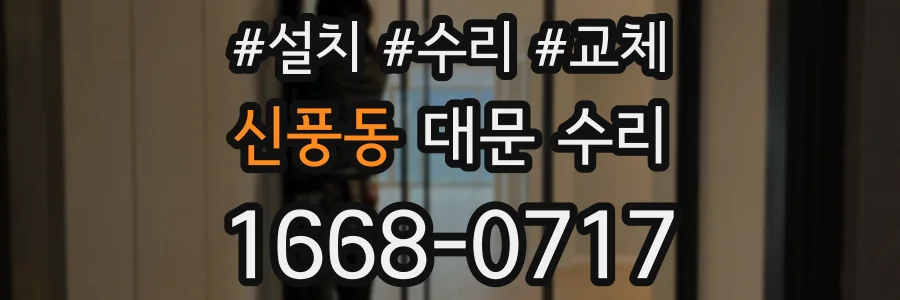 신풍동 대문 수리