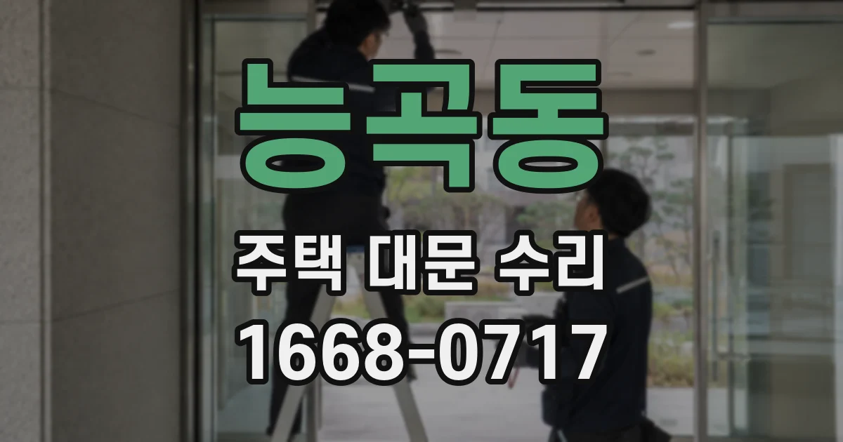 능곡동 주택 대문 수리