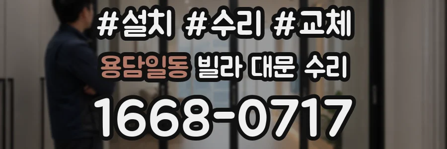 용담일동 빌라 대문 수리