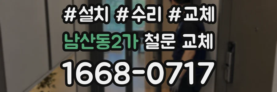 남산동2가 철문 교체
