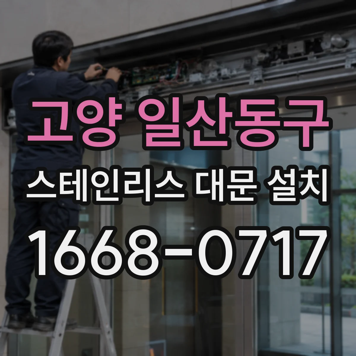 고양 일산동구 스테인리스 대문 설치