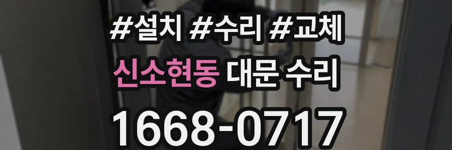 신소현동 대문 수리