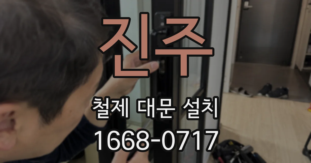진주 철제 대문 설치