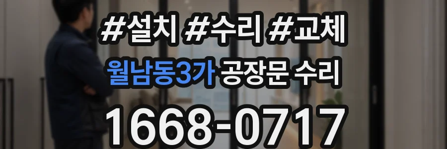 월남동3가 공장문 수리