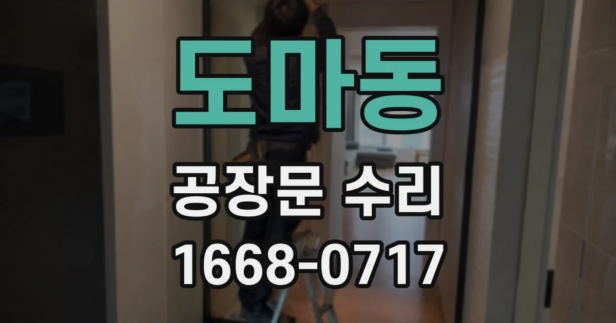 도마동 공장문 수리