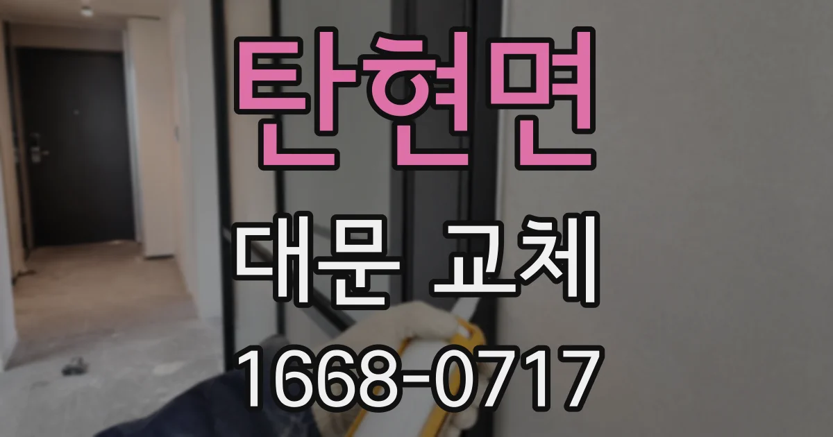 탄현면 대문 교체
