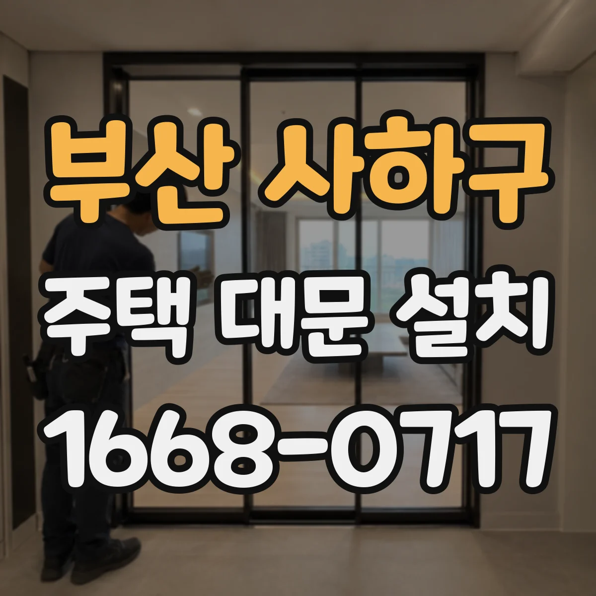 부산 사하구 주택 대문 설치