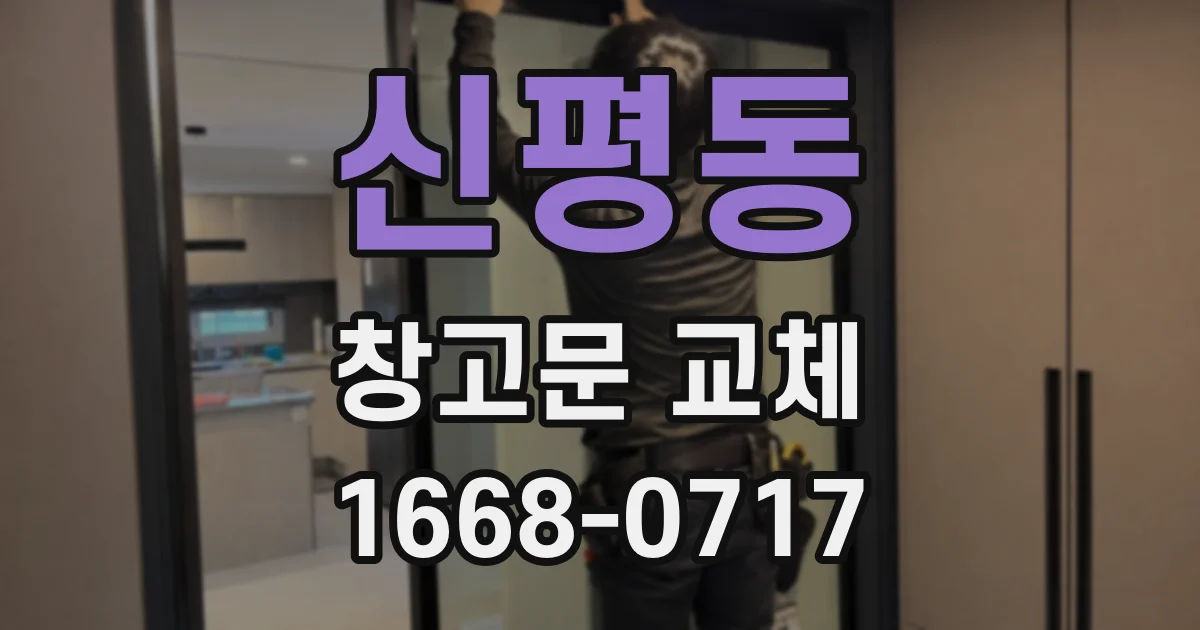 신평동 창고문 교체