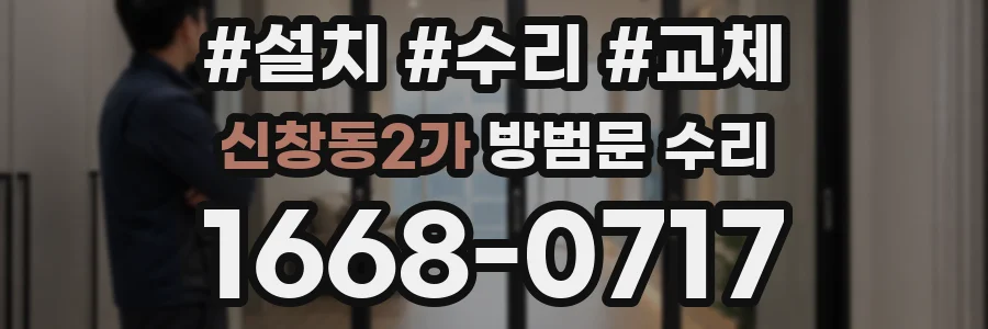 신창동2가 방범문 수리