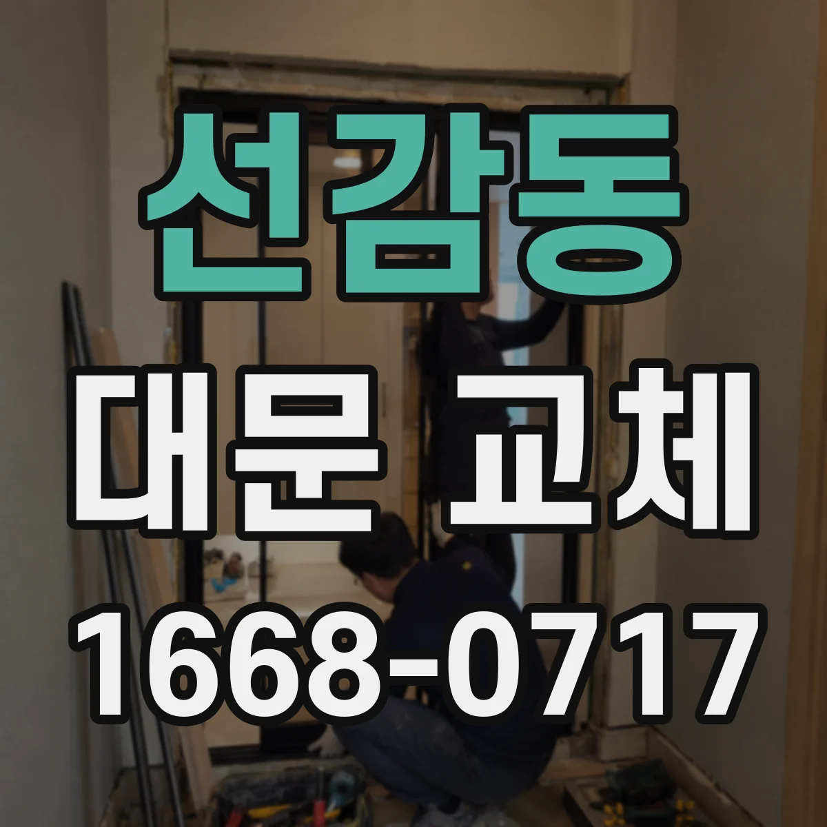 선감동 대문 교체