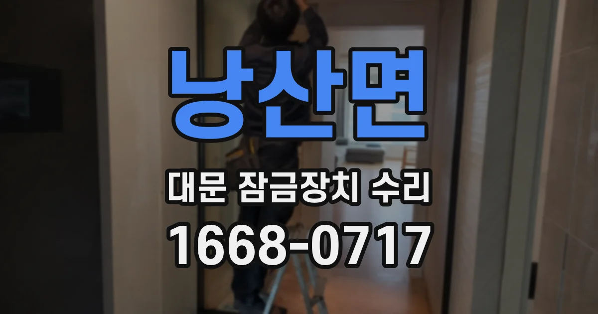 낭산면 대문 잠금장치 수리