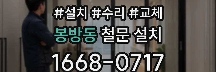 봉방동 철문 설치