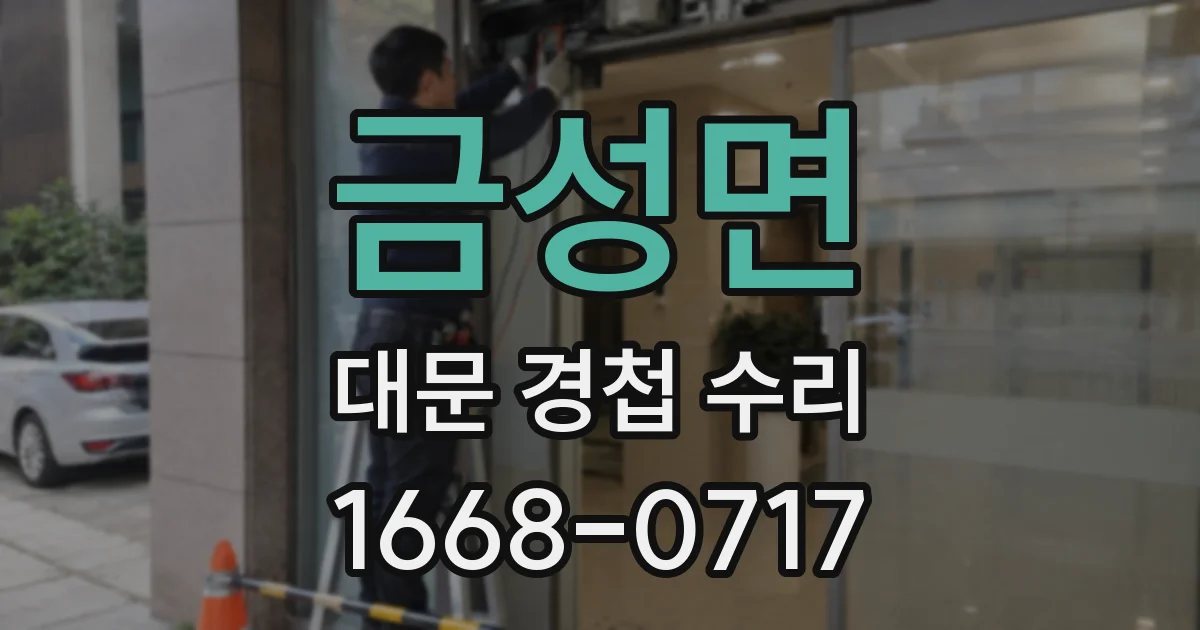 금성면 대문 경첩 수리
