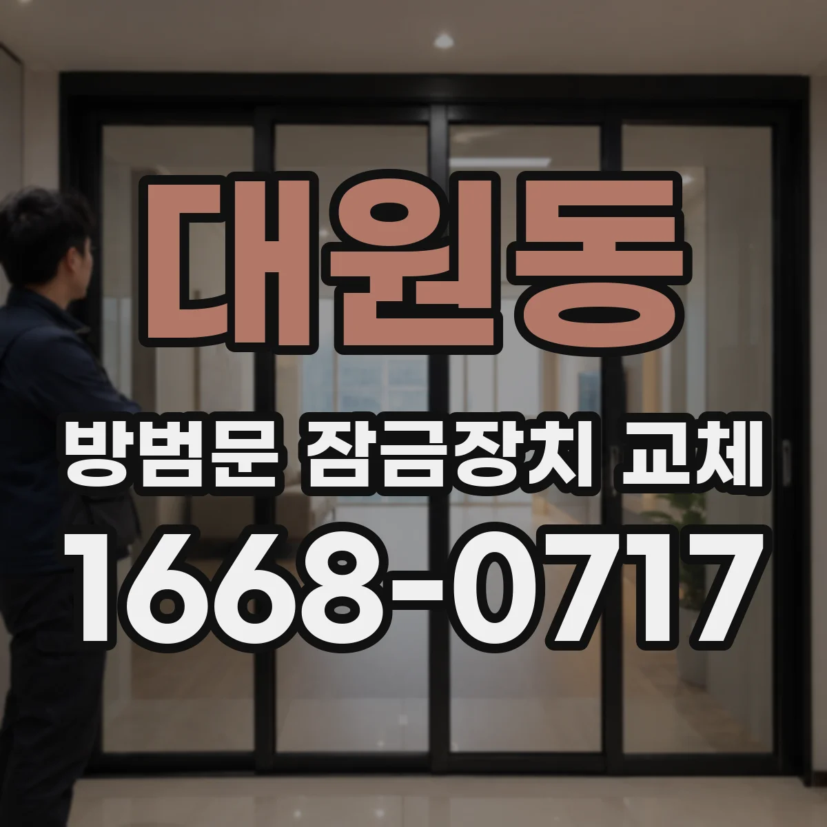 대원동 방범문 잠금장치 교체