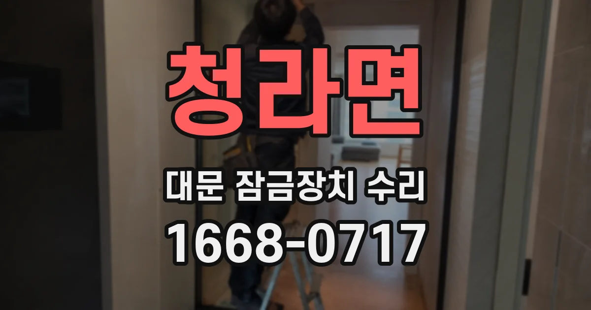 청라면 대문 잠금장치 수리