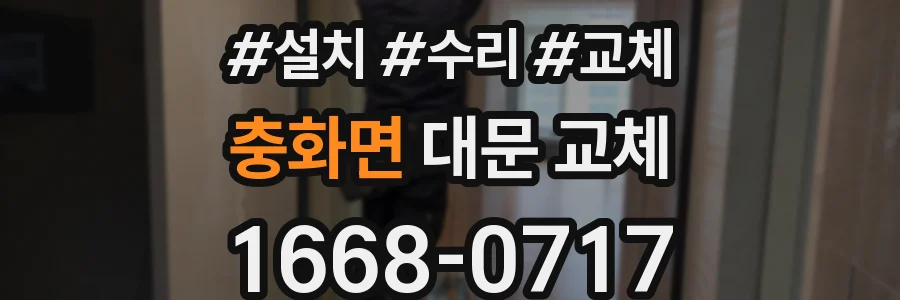 충화면 대문 교체