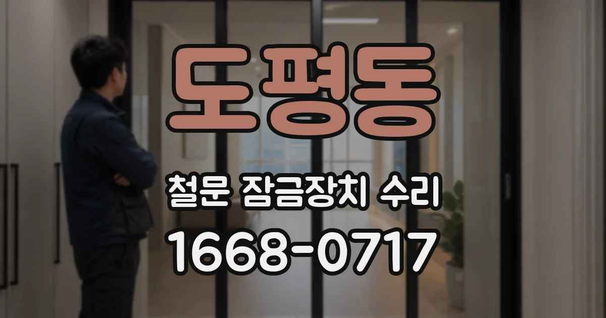 도평동 철문 잠금장치 수리