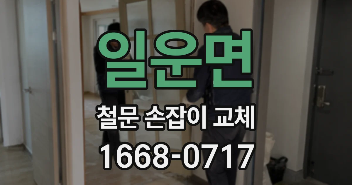 일운면 철문 손잡이 교체