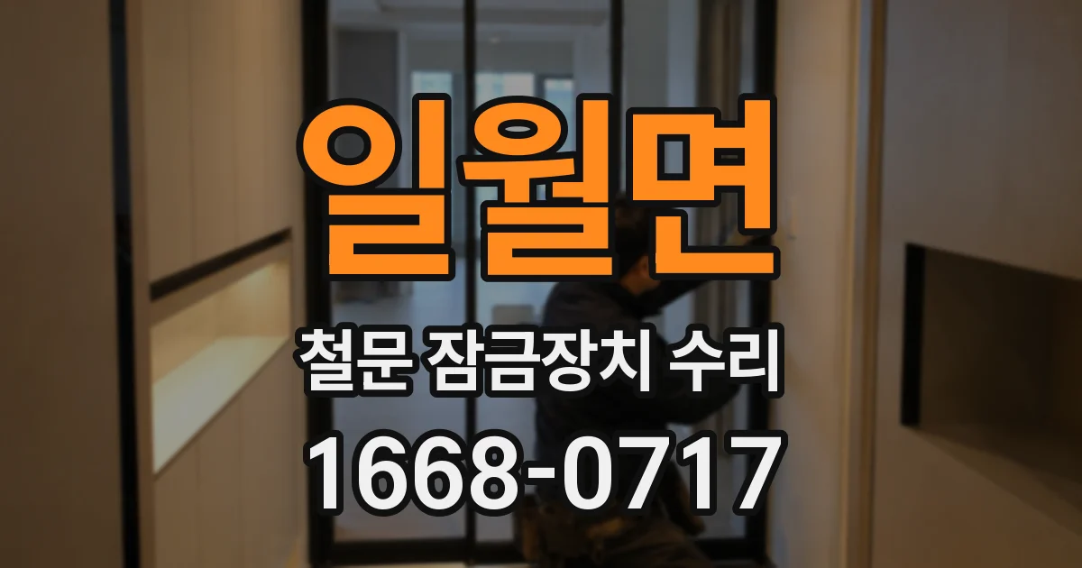 일월면 철문 잠금장치 수리