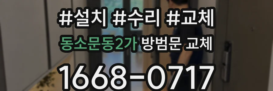 동소문동2가 방범문 교체
