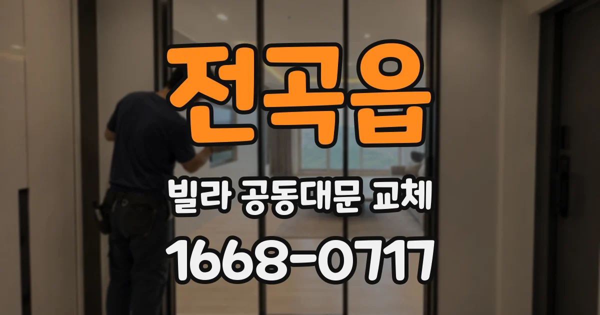 전곡읍 빌라 공동대문 교체