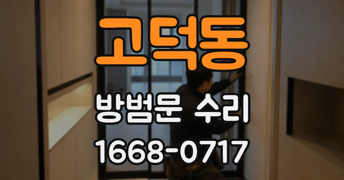 고덕동 방범문 수리
