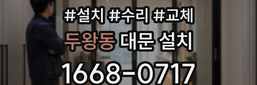 두왕동 대문 설치