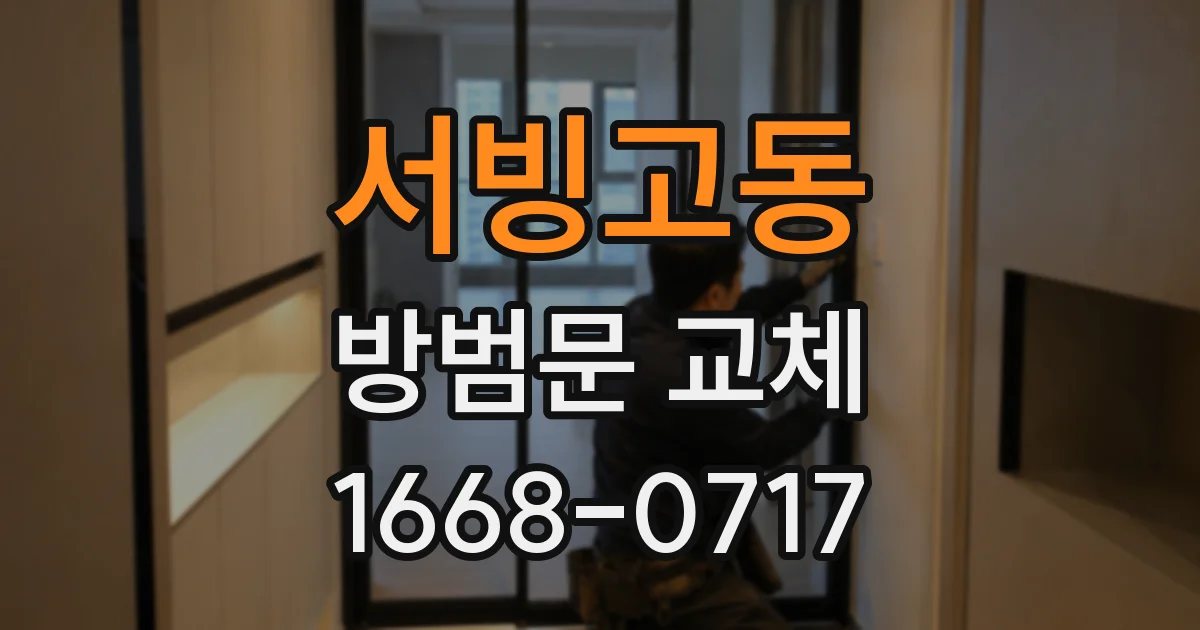 서빙고동 방범문 교체
