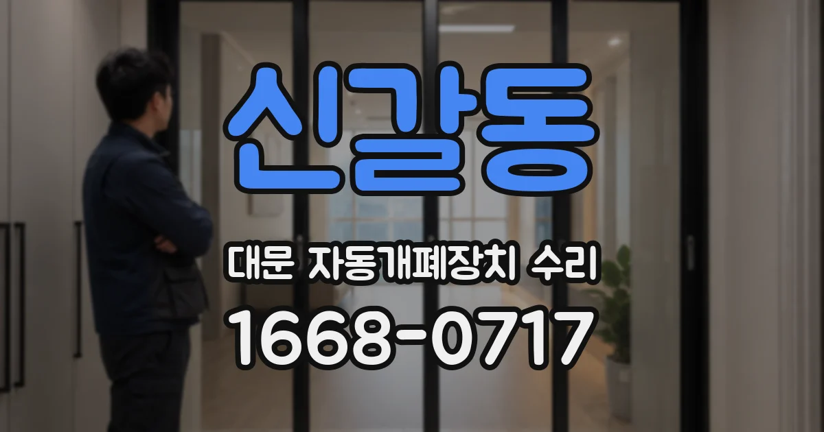 신갈동 대문 자동개폐장치 수리