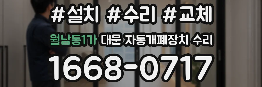 월남동1가 대문 자동개폐장치 수리