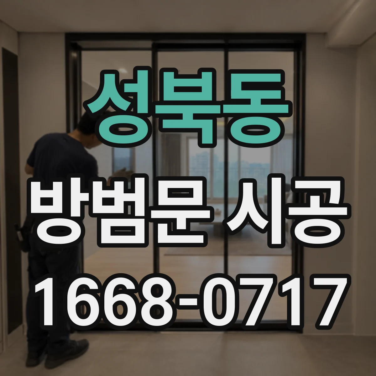 성북동 방범문 시공