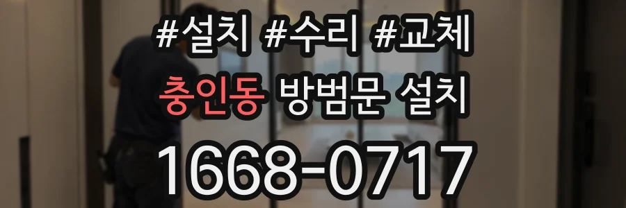충인동 방범문 설치