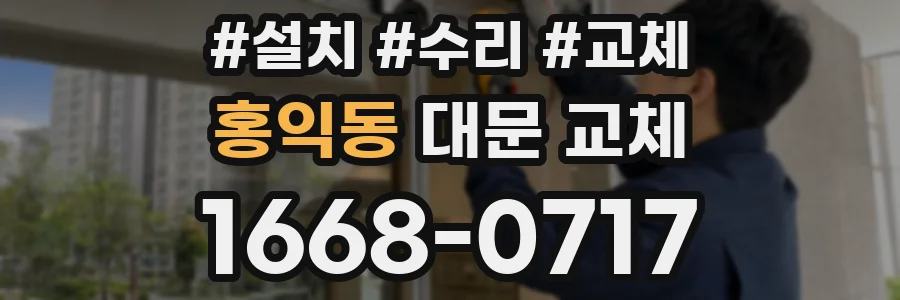 홍익동 대문 교체