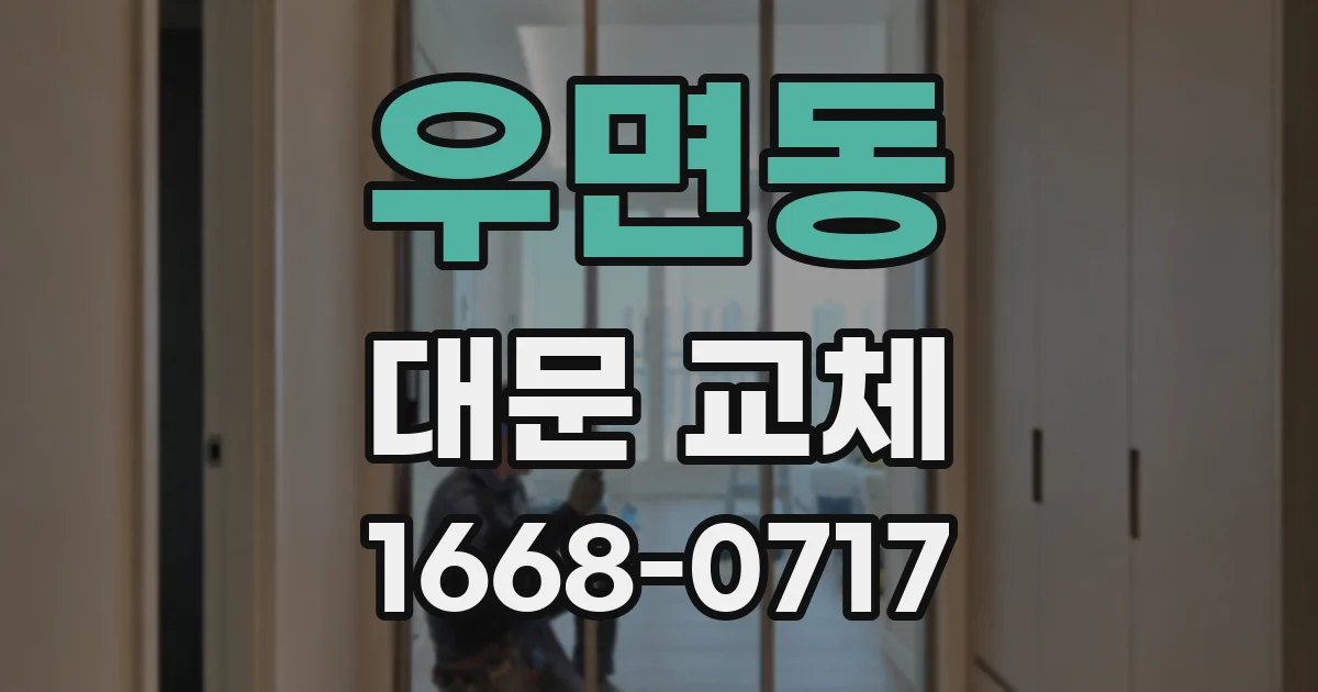 우면동 대문 교체
