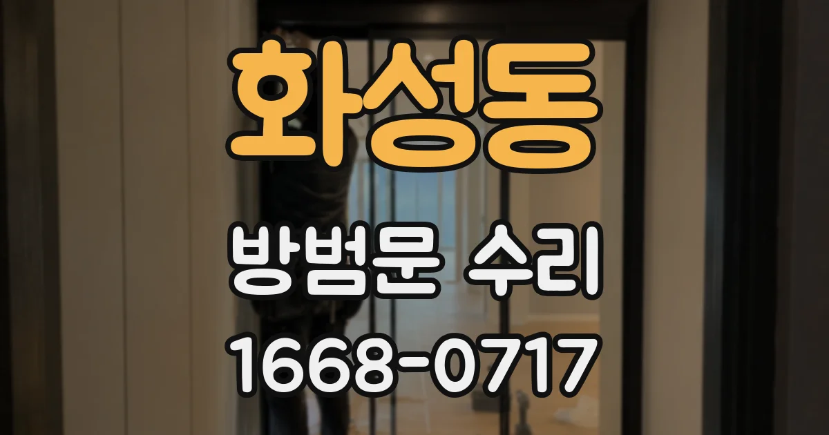 화성동 방범문 수리