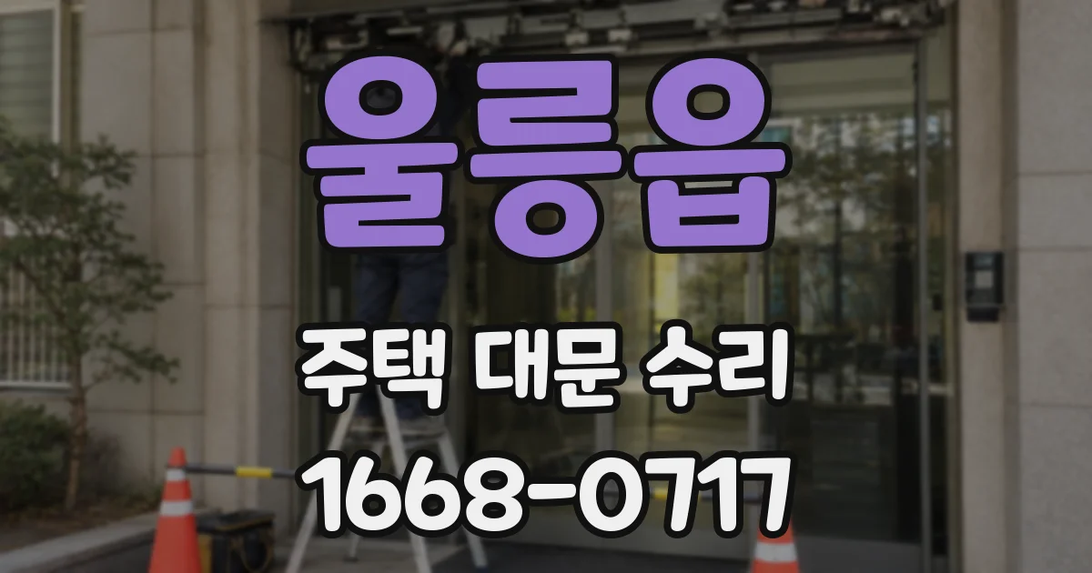 울릉읍 주택 대문 수리