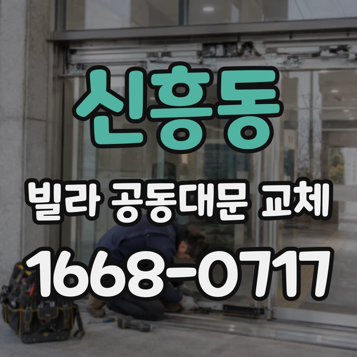 신흥동 빌라 공동대문 교체