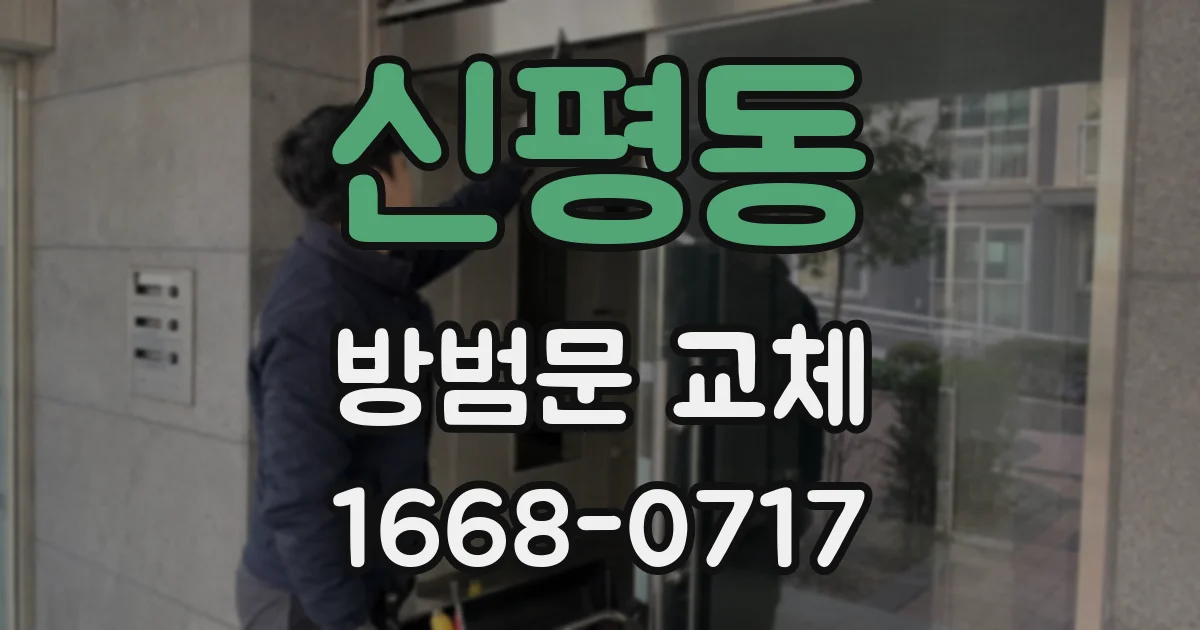 신평동 방범문 교체