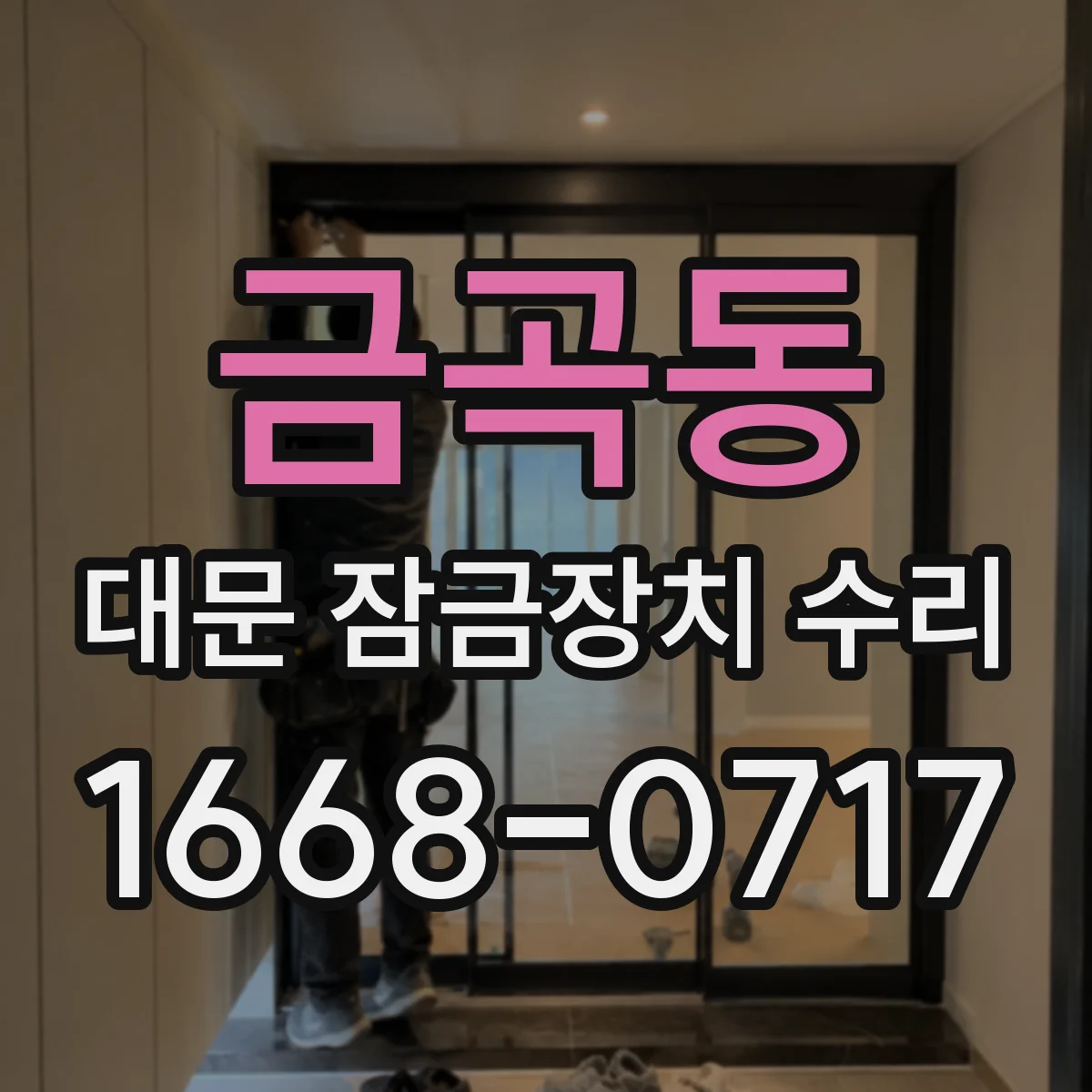 금곡동 대문 잠금장치 수리