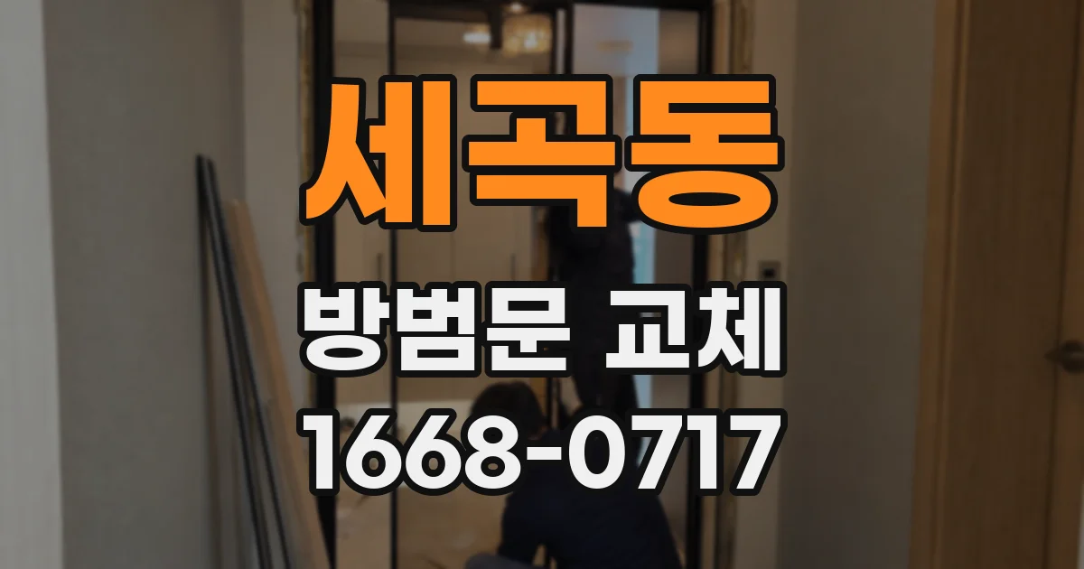 세곡동 방범문 교체