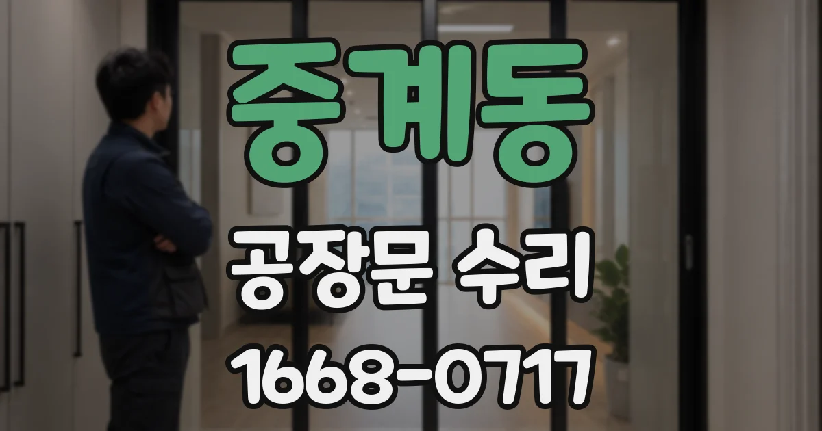 중계동 공장문 수리