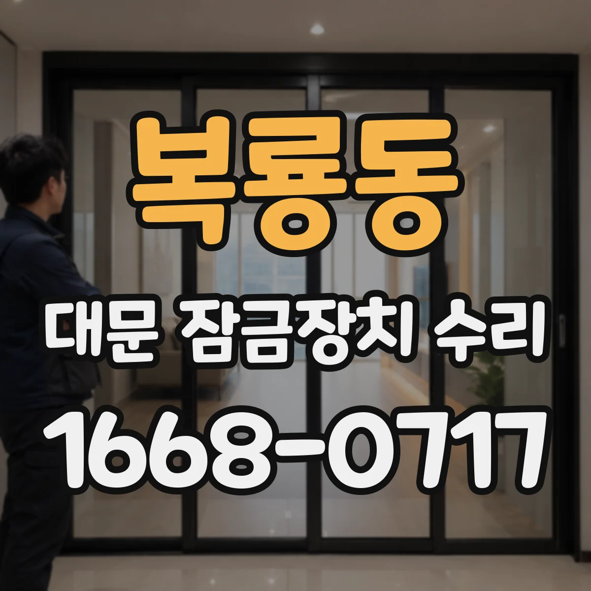 복룡동 대문 잠금장치 수리