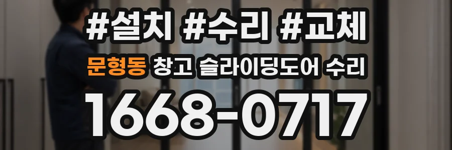 문형동 창고 슬라이딩도어 수리