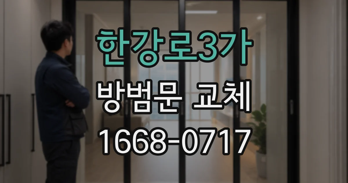 한강로3가 방범문 교체