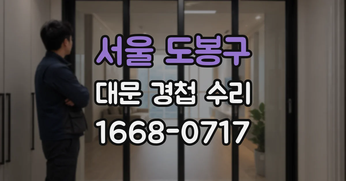 서울 도봉구 대문 경첩 수리