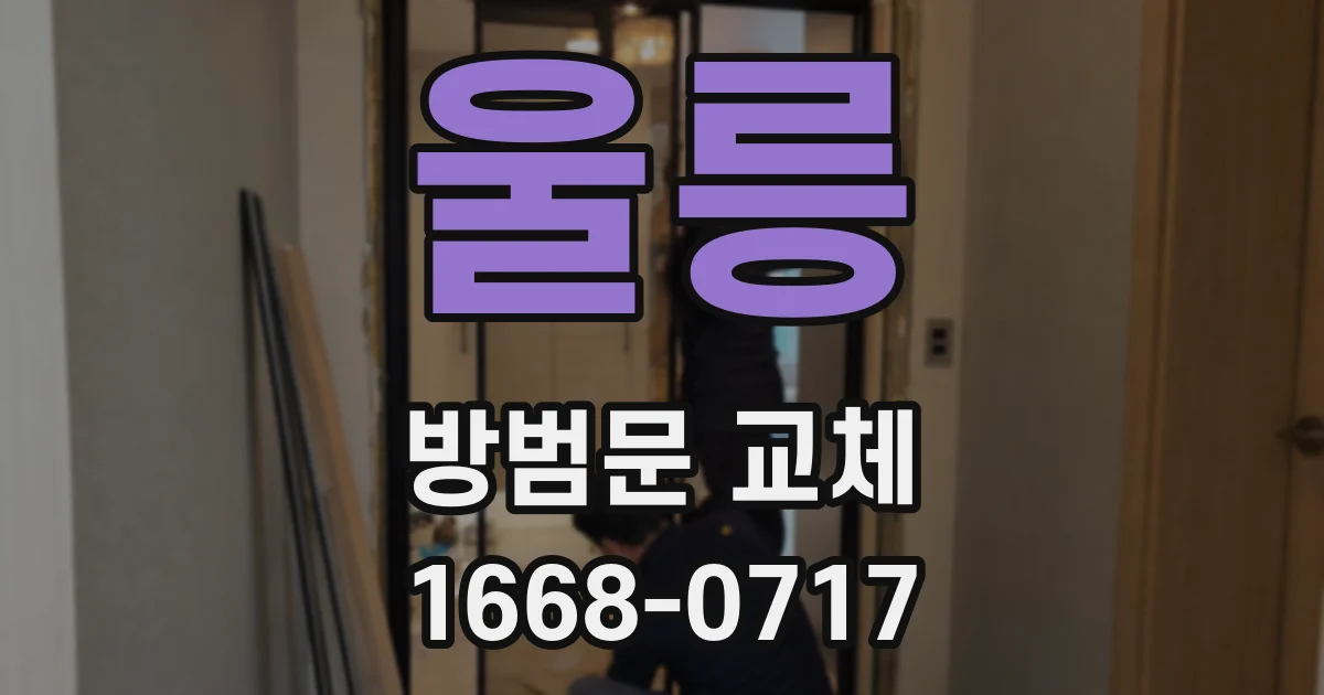 울릉 방범문 교체