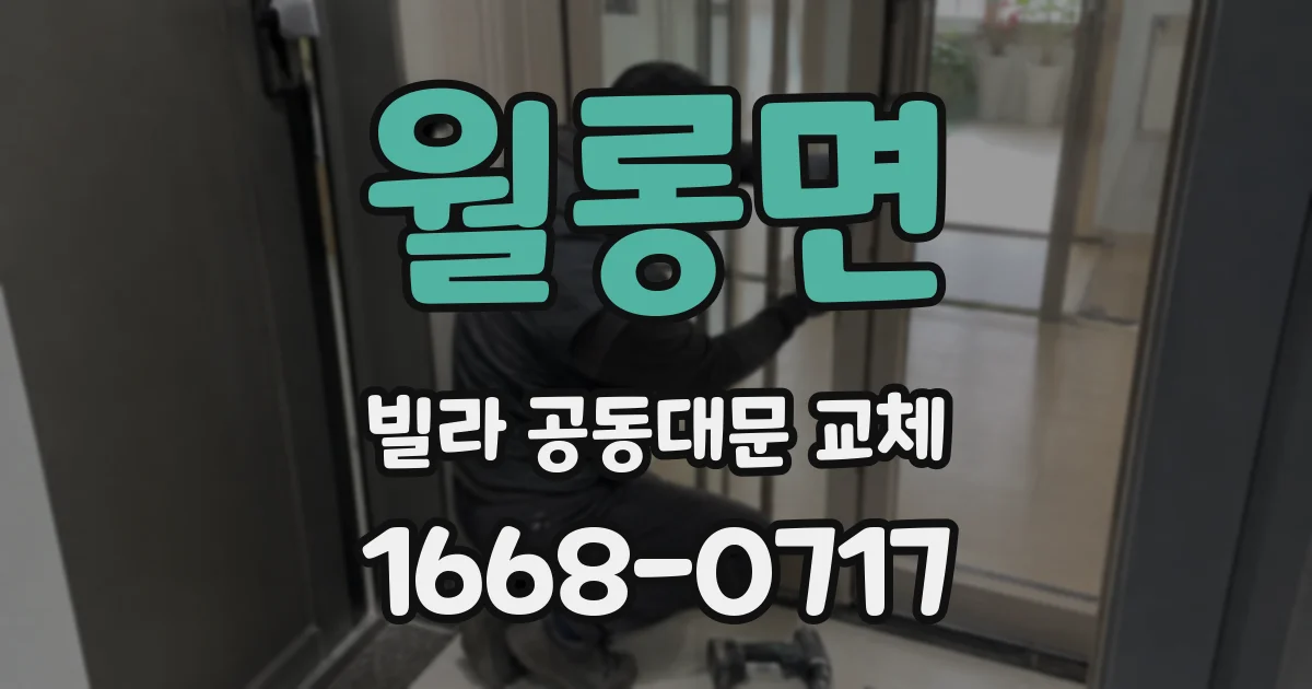 월롱면 빌라 공동대문 교체