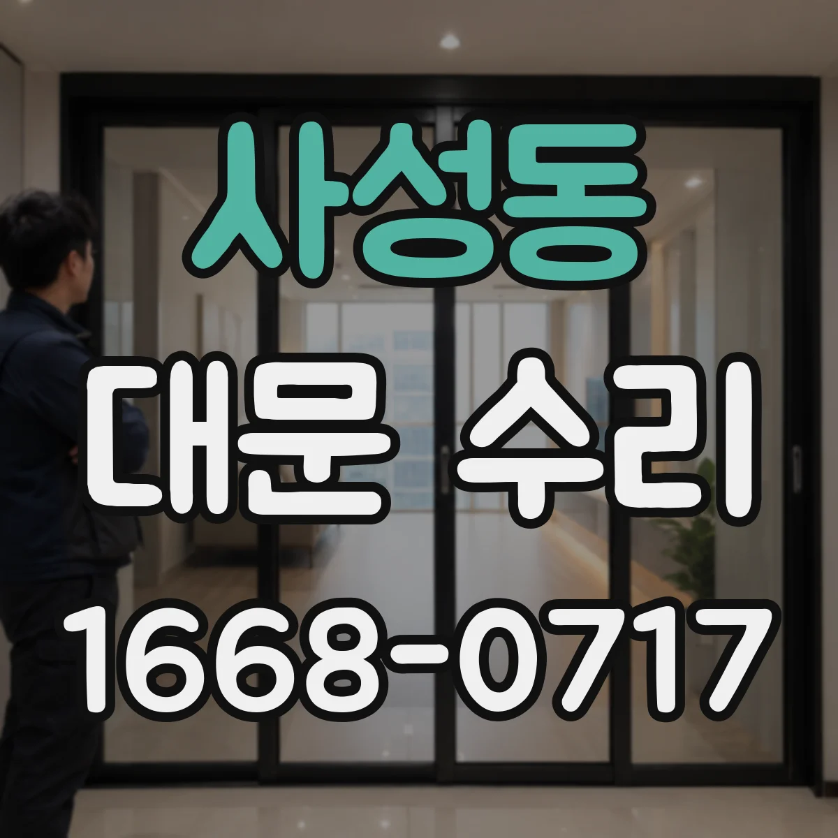 사성동 대문 수리
