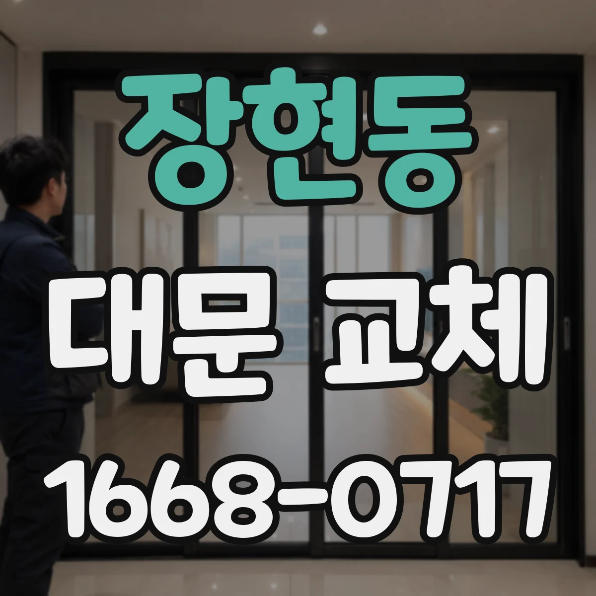 장현동 대문 교체